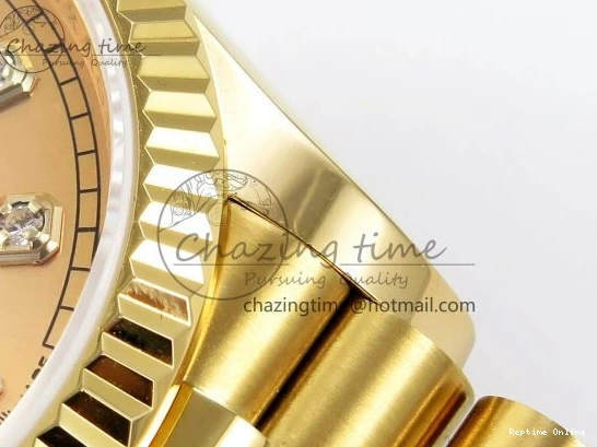 0121 StreetReady Day Date 36 YG TWSF Best Edition YG Diamonds Dial on YG Bracelet A 1616